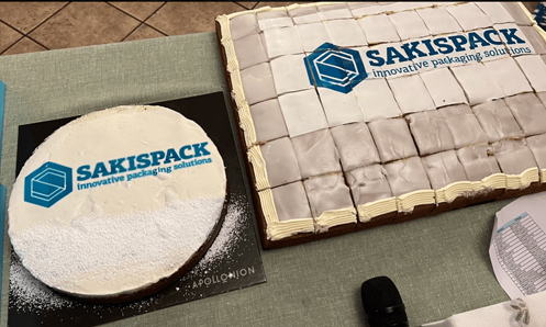 Разрезание новогоднего пирога 2023 в SAKISPACK S.A.